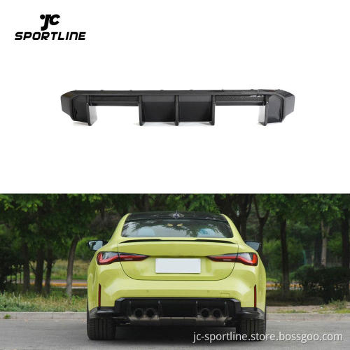 Real Carbon Fiber Rear Bumper Diffuser for BMW G80 G82 G83 M3 M4 2021-2024